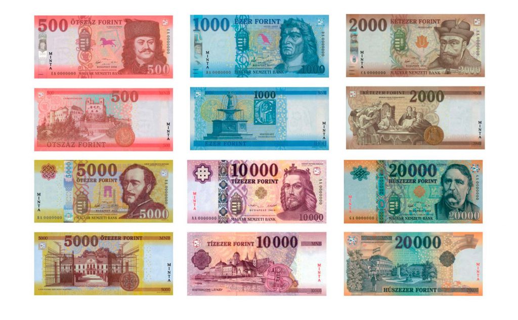 Hungarian Forint Bank Notes - שטרות חדשים פורינט הונגרי המרת כסף בבודפשט